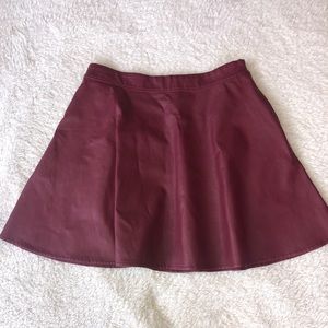 Leather Skater Skirt Abercrombie